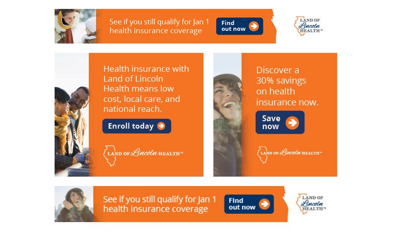 Image of Land of Lincoln Health Integration digital ads