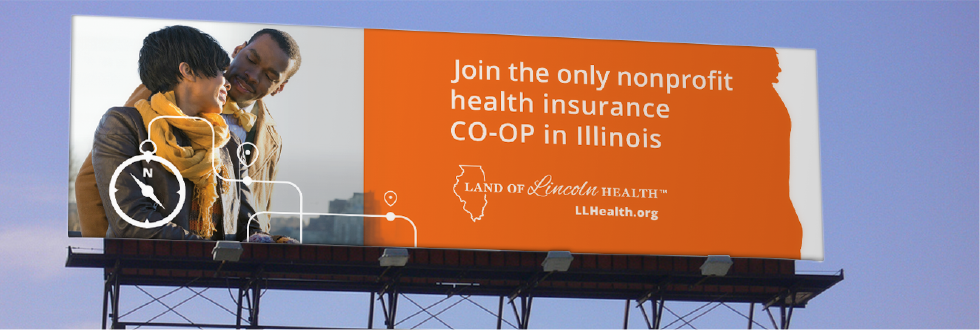 Image of Land of Lincoln Health Integration billboard